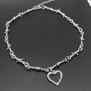 Nuovo piccolo filo spinato spine collana unisex collana donna hip-hop gotico punk stile filo spinato piccola catena di spine collare regalo