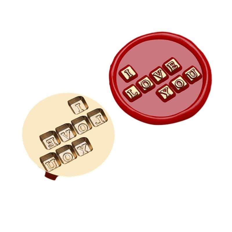 Präge Siegelwachs Stempelkopf Messing Siegelstempel Wachssiegel Stempelkopf Ersatz zum Versiegeln von Umschlägen oder Grußkarten