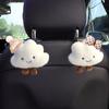 Cute Cartoon Hat Bow Cloud Car Seat Back Hooks Vehicle Headrest Organizer Hanger for Groceries Bag Handbag Auto Decortion