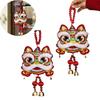 Horse Year Door Pendant Chinese Spring Festival Lion Dance Hanging Ornament 2026 New Year Tet Decoration DIY Accessories