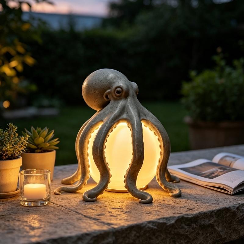 Dekorative Meerestier-Lampe mit sanftem Licht für Regal, Eingangstisch, Schreibtisch, Akzent für Zuhause und tägliche Beleuchtung kleiner Bereiche