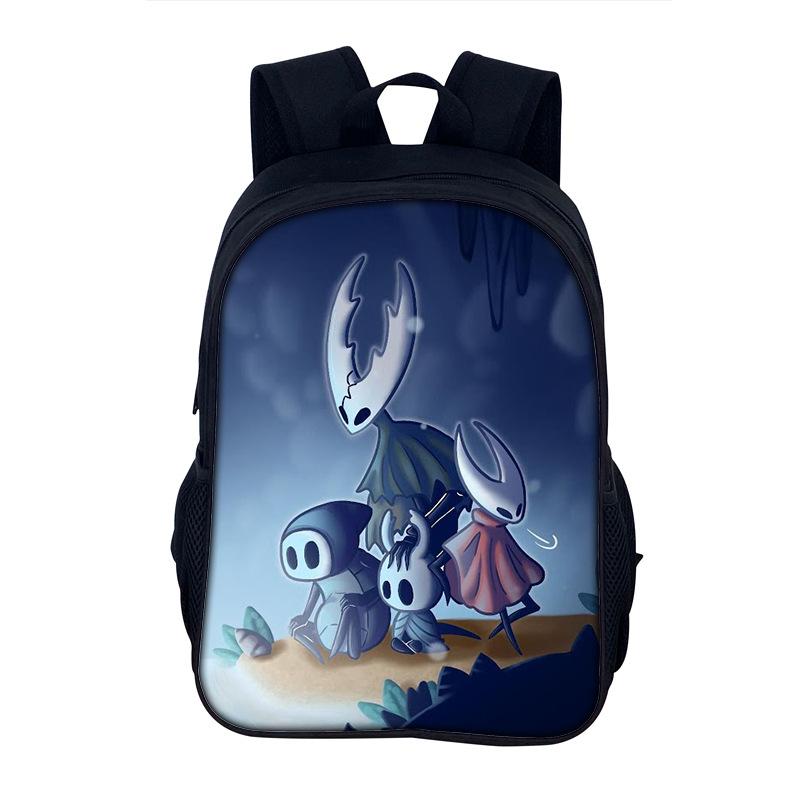 Hollow Knight Rugzak Schoolrugzak Tas 3D Print Schooltas Rugzak Student Rugzak Tas voor Jongens Meisjes Beste Cadeau