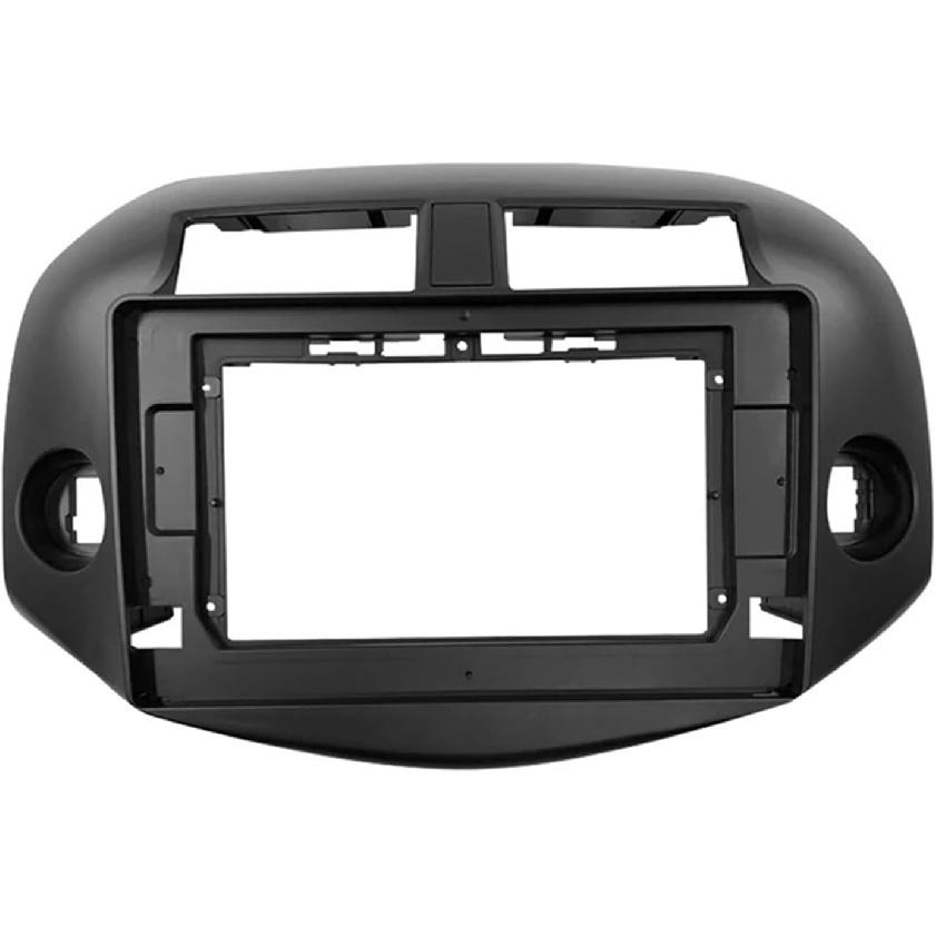 

New 2 Din 10.1 Inch Car Audio Trim Panel Fit for Toyota Fit for RAV4 2007-2012 Center Navigation Bezel Double Radio Player Frames SSS чёрный