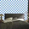 Azure Checkerboard Wallpaper, Azure Background for Living Room and Bedroom 50x1000
