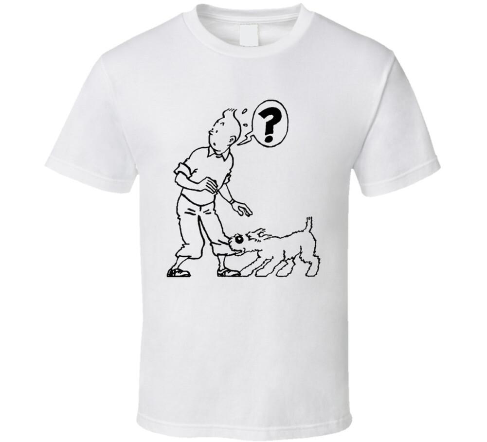 Tintin Comic T Shirt Mens Womens Tees Top M