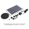 Solar Panel Mini Pump with Floating Disk High Efficiency for Pool Fountains 10V 5W