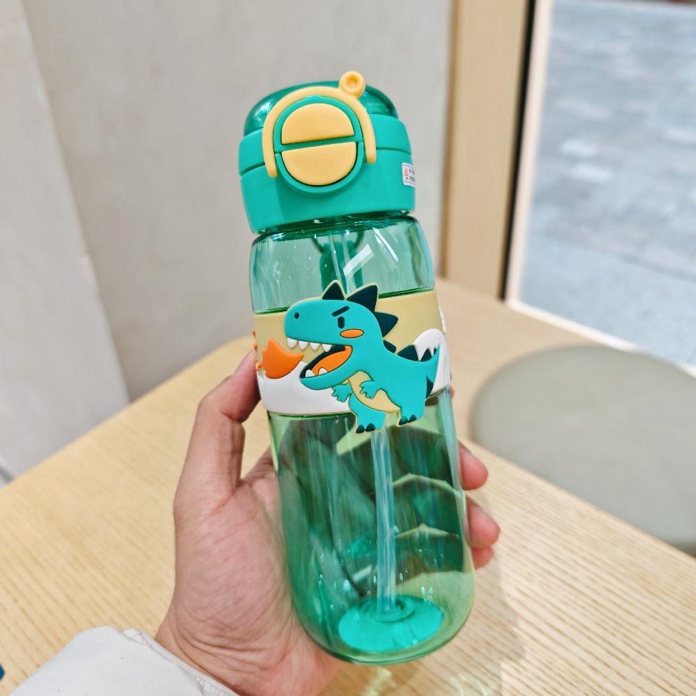 Leakproof Cartoon Plastic Water Bottle BPA Free Cute Drinking Bottle  Kids Student
