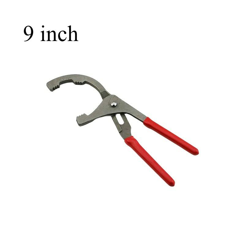 1pcs 9/12" Oil Filter Steel Filter Removal Tool Oil Filter Pliers Clamp Type Wrench Adjustable Hand Tools