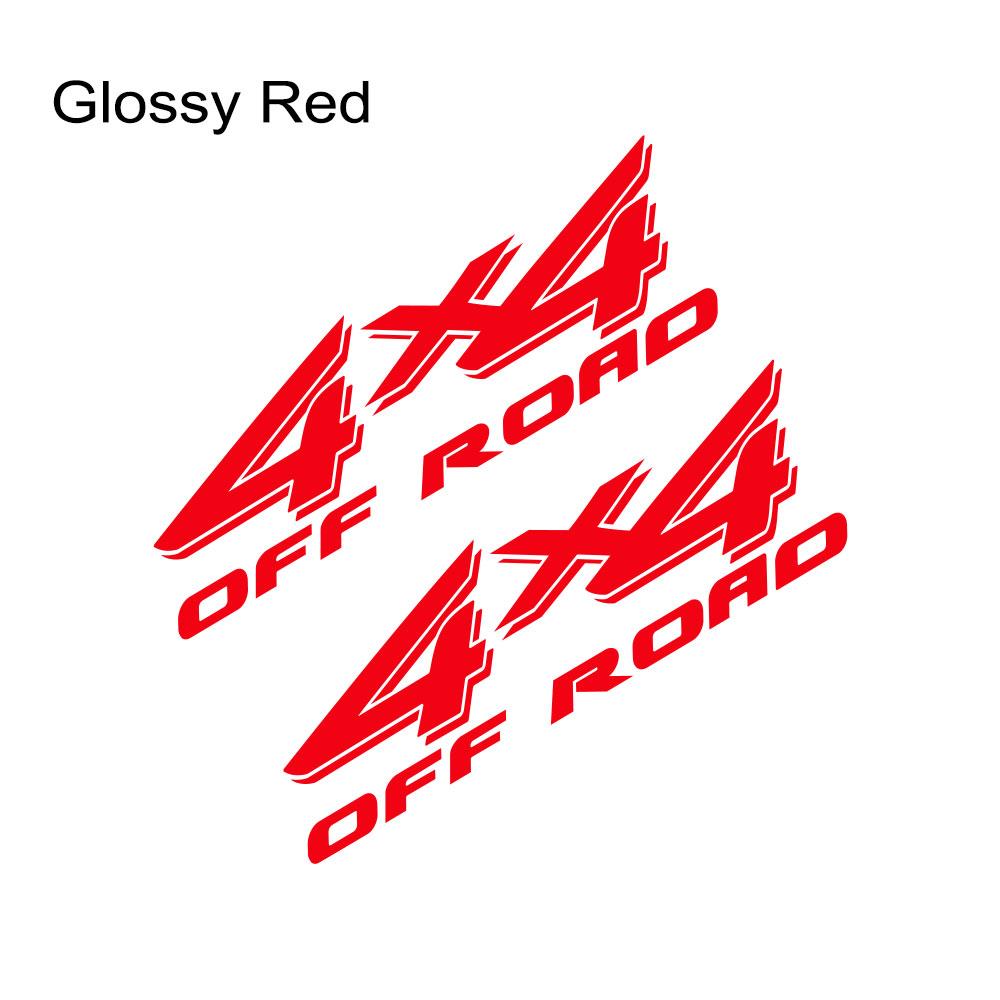 Car Rear Trunk Side Decals For Ford F Series F150 250 350 Pickup Body Sticker Truck Vinyl 4x4 Off Road Auto Decor Accessories Glossy Red