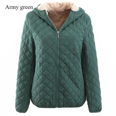 Eng anliegender, dicker, warmer Baumwollmantel mit Kapuze für Damen, modische Oberteile in Volltonfarbe, große, lässige, schmale Jacke
