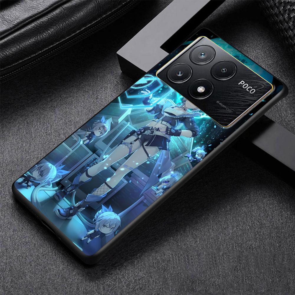 

Honkai Star Rail Firefly Case for Xiaomi Poco M3 X3 NFC X5 M5s M4 Pro 5G F3 Black Silicone Soft Phone Cover Coque Xiaomi Poco F3