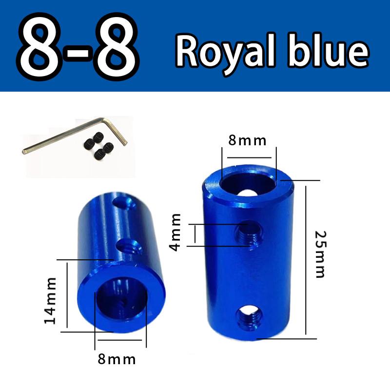 Burgundy/Sky Blue/Royal Blue Aluminum Alloy Colored Coupling Length:25mm Specification:3~10 Full Series Rigid Coupling Set Screw