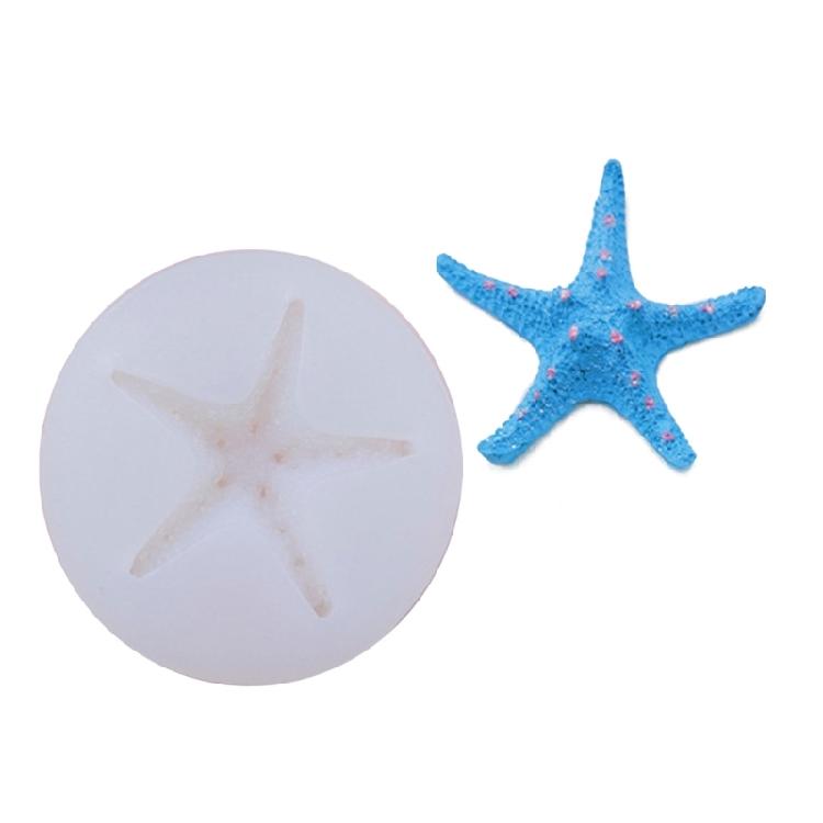 Multipurpose Silicone Craft Mold with Starfish Shell Design Perfect for Candle Soap Resin Art Craft Enthusiasts