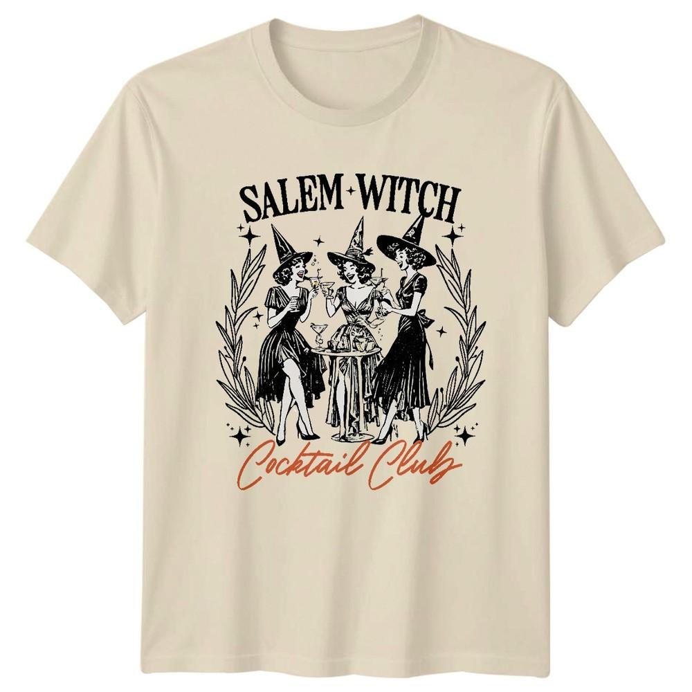 Salem Witch Cocktail Club Witches Halloween Unisexs Unisexs Graphic Tee a