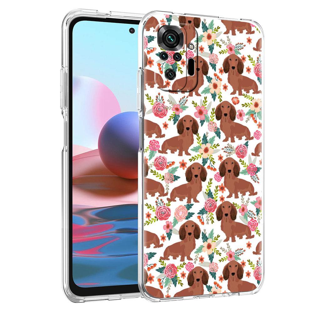 

Прозрачный чехол для Xiaomi Redmi Note 10 9 8 Pro 9S 10S 7 K40 9A 8T 9C 9T 8A силиконовый чехол для телефона мягкий чехол силуэт таксы собака Redmi K40