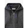 Vov Leather String Jersey Hooded Jumper