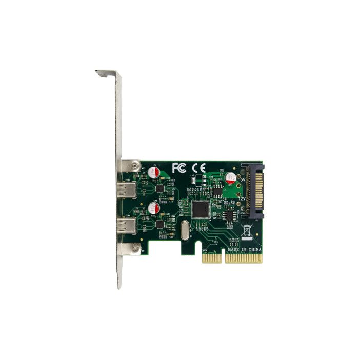 Scheda PCIe USB 3.2 Gen 2 - CONCEPTRONIC - EMRICK13G - 2 Ports Type-C - Vert - 10 Gbit/s