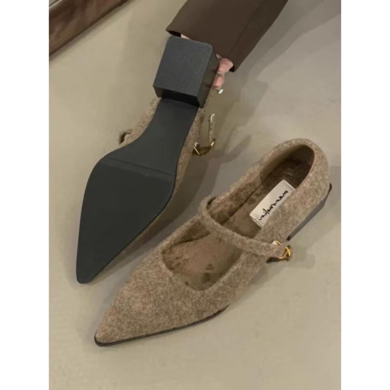 Fashion Hot Selling Spring and Summer New Style Buckle Pointed End New Fashionable Comfortable Elegant Casual Flat Women's Shoes Loafers