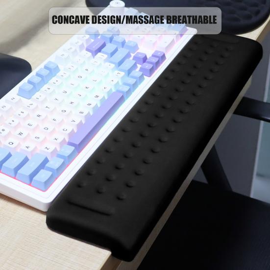 2Pcs L-Shaped Desk Elbow Pad Ergonomic Memory Foam Elbow Support Padding with Non-Slip Base Pain Relief Wrist Elbow Arm Rest Office Desk Edge Cushion