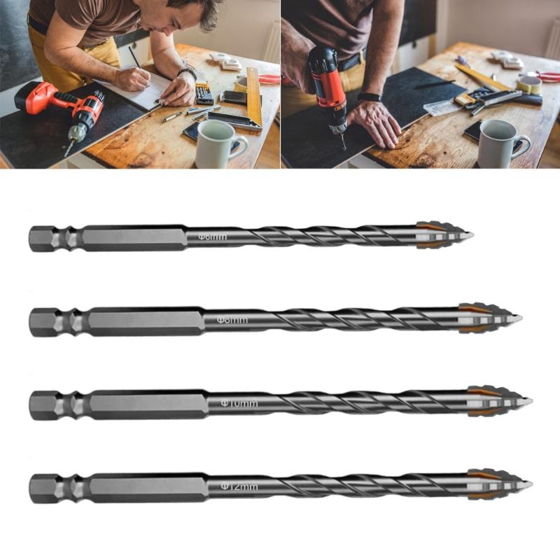 6/8/10/12mm Eccentric Twist Drill Bit Hardness Skewed Head Strength Eccentric Drill Bit Industrial Strength Bit