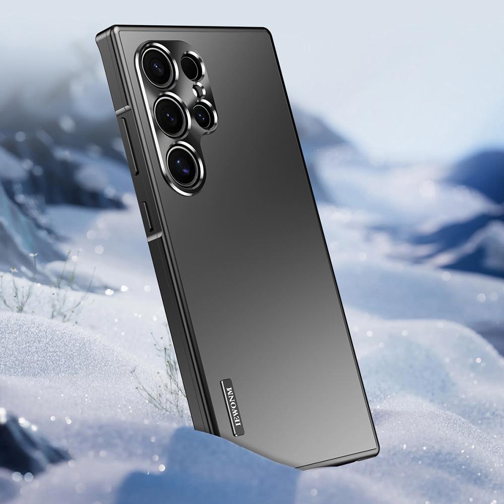 Pentru Samsung Galaxy S23 S24 S25 Ultra 5G Carcase Material Metalic Magnetic Mat Subțire S24Ultra S25Ultra Husă Protectoare