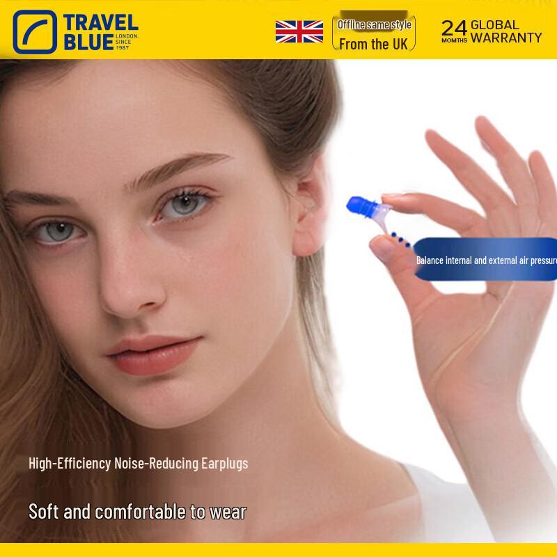 Blue Travel Flight Earplugs