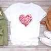 rendy summer T-shirt, women's cute daily wear, short-sleeve stylish prints.