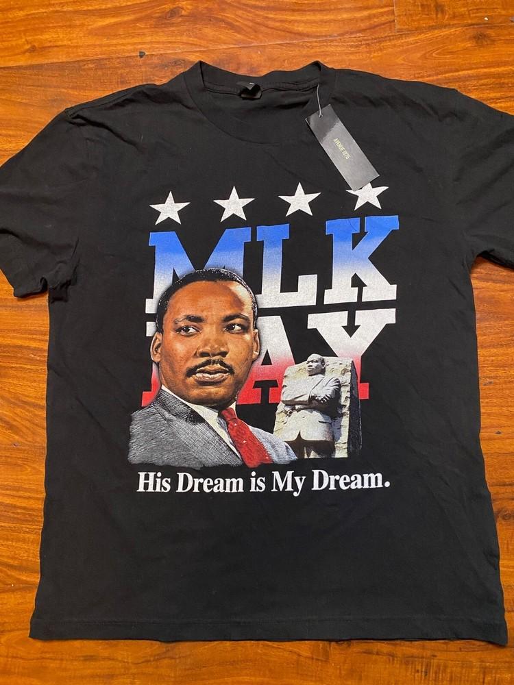 Martin Luther King JR MLK  His Dream is My Dream  Double Sided SZ L Tee-NWT Unisex T-Shirt S