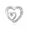 Pandora 790800c00 Intrinsic Infinity Heart Silver Charm