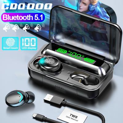 Wireless Headphones Earphones 3000mAh Charging Box Bluetooth-compatible Stereo Earbuds Headsets With Microphone