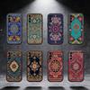 Persian Carpet Floral Pattern Phone Case For Samsung S25,S24,S21,S22,S23,S30,Ultra,S20,Plus,Fe,Note,5G Black Cover