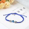 Fashion Retro Tortoise Braided Flower Woven Hand Rope Lucky Bracelet For Women Demon Eye Bracelet