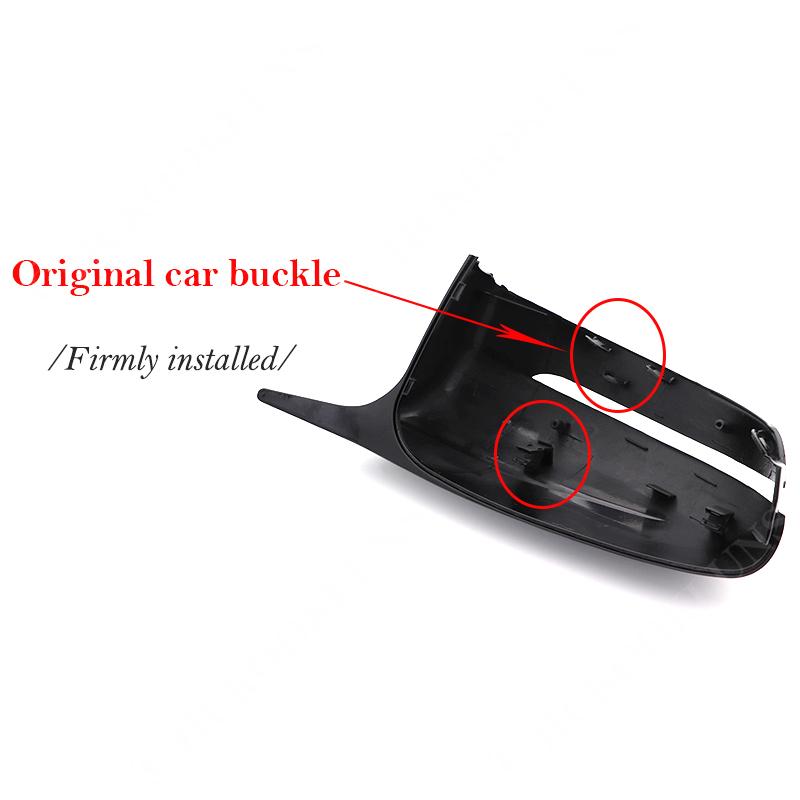 Für BMW 5 7er G30 G38 G11 G12 Auto Rückspiegel Seitenflügel Kappe schwarz Kohlefaser Muster Autozubehör 2017 2018