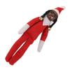 Bambola Elfo Nero di Natale Resina Feltro Giocattolo Bambola Hip Hop Ornamento Natalizio per Casa Festa Portico