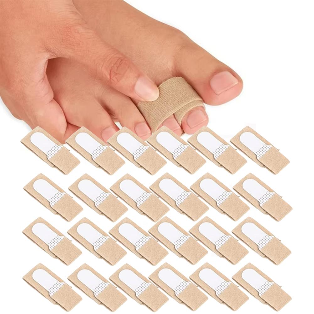 2/6/18/24Pcs Toe Finger Straightener Hammer Tape Hallux Valgus Corrector Bandage Toe Separator Splint Wraps Foot Care Supplies