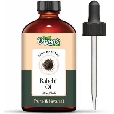 Organic Zing Babchi (Psoralea Corylifolia) Oil | Pure & Natural Carrier Oil for Skincare, Massage, Aroma & Diffusers - 118ml/3.99fl Oz