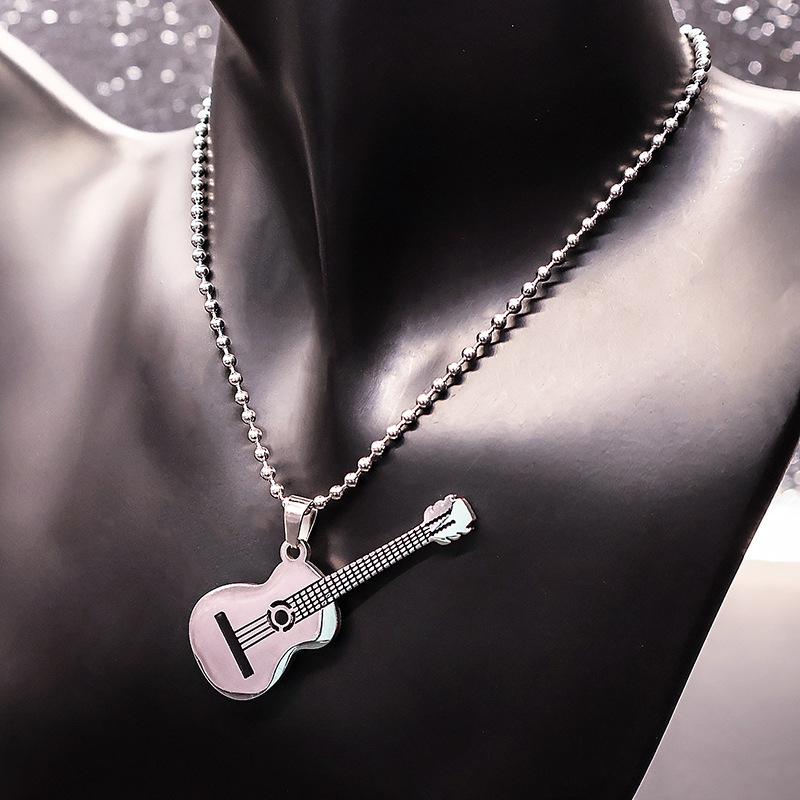 

Ожерелье из нержавеющей стали Универсальная цепочка на ключицу Высококачественная антикварная подвеска Цепочка для шеи серебряный