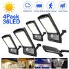 36 LED Solar Light Powered PIR Motion Sensor Waterproof Outdoor Street Security Light Wall Lamp for Garden Outdoor 2pcs