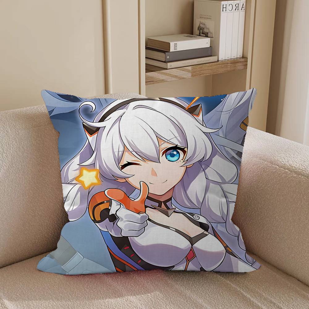 Honkai-i Impact K-kiana Pillow Case Removable Washable Cushion Cover – All-Season Soft Linen