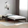 VidaXL Bed Frames Black 90x200 Cm Engineered Wood and Metal, Bed, Guest Bed, Single Bed, Bedroom Furniture, 845031