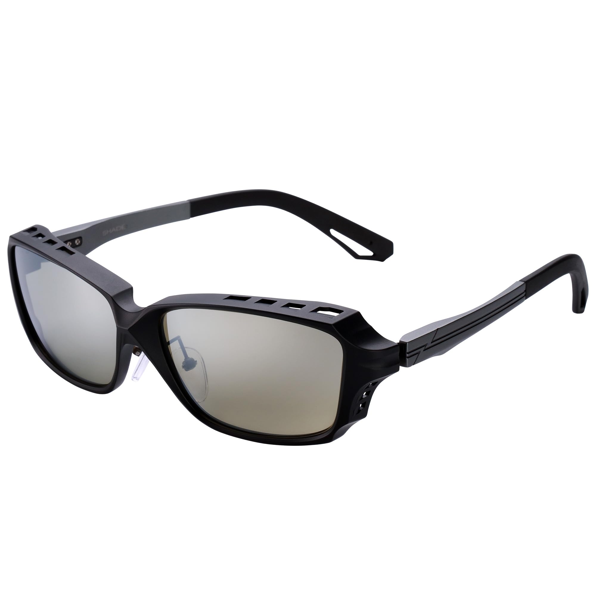 

Zeque SHADE Polarized Sunglasses in Matte Black and Gunmetal with Trueview Mirror F-2240 Sports/Silver