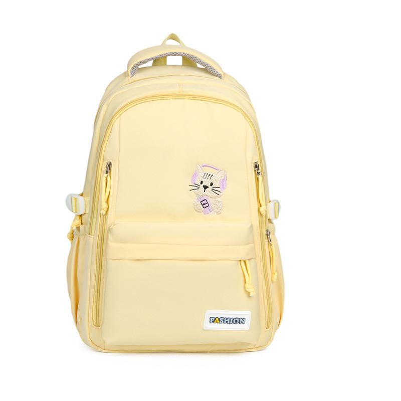 Schoolbag Contrasting Color Small Fresh Backpack Female Cartoon Cute Large Capacity High Value Backpack Primary School Junior High School Students