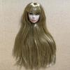 White Normal Tan Skin Doll Head Long Hair Fashion Doll Head  for 11.5 Inch BJD Doll Body