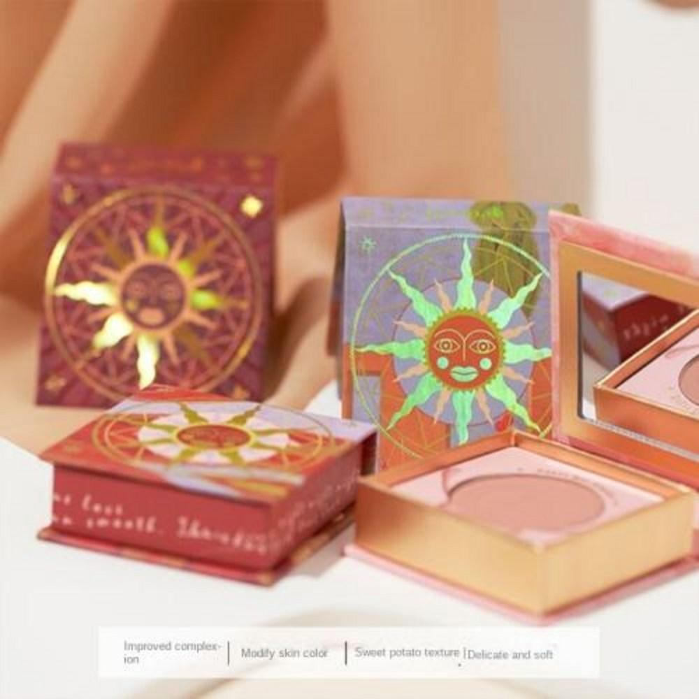 Girl Cult Augen-Make-up, geprägte Rouge-Palette, matte Kontur und Textmarker, süßes Make-up für Studenten, Damen-Schönheitskosmetik, 1 Stück, 8) B10