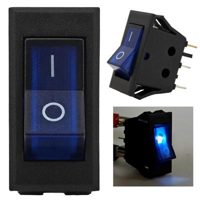 3 Pcs On/Off Switch, Latching Button LED 12V Blue Off-Road