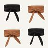 Waist Womens Leather Belt With Dual Circles And Bowknot For Fall Winter Wear Casual