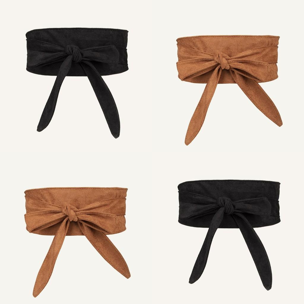 Waist Womens Leather Belt With Dual Circles And Bowknot For Fall Winter Wear Casual