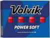 Volvik 2024 POWER SOFT Golf Balls, 1 Dozen (12 Balls), 2024 Model, Directly Imported from the USA, Parallel Import, US Model, Red