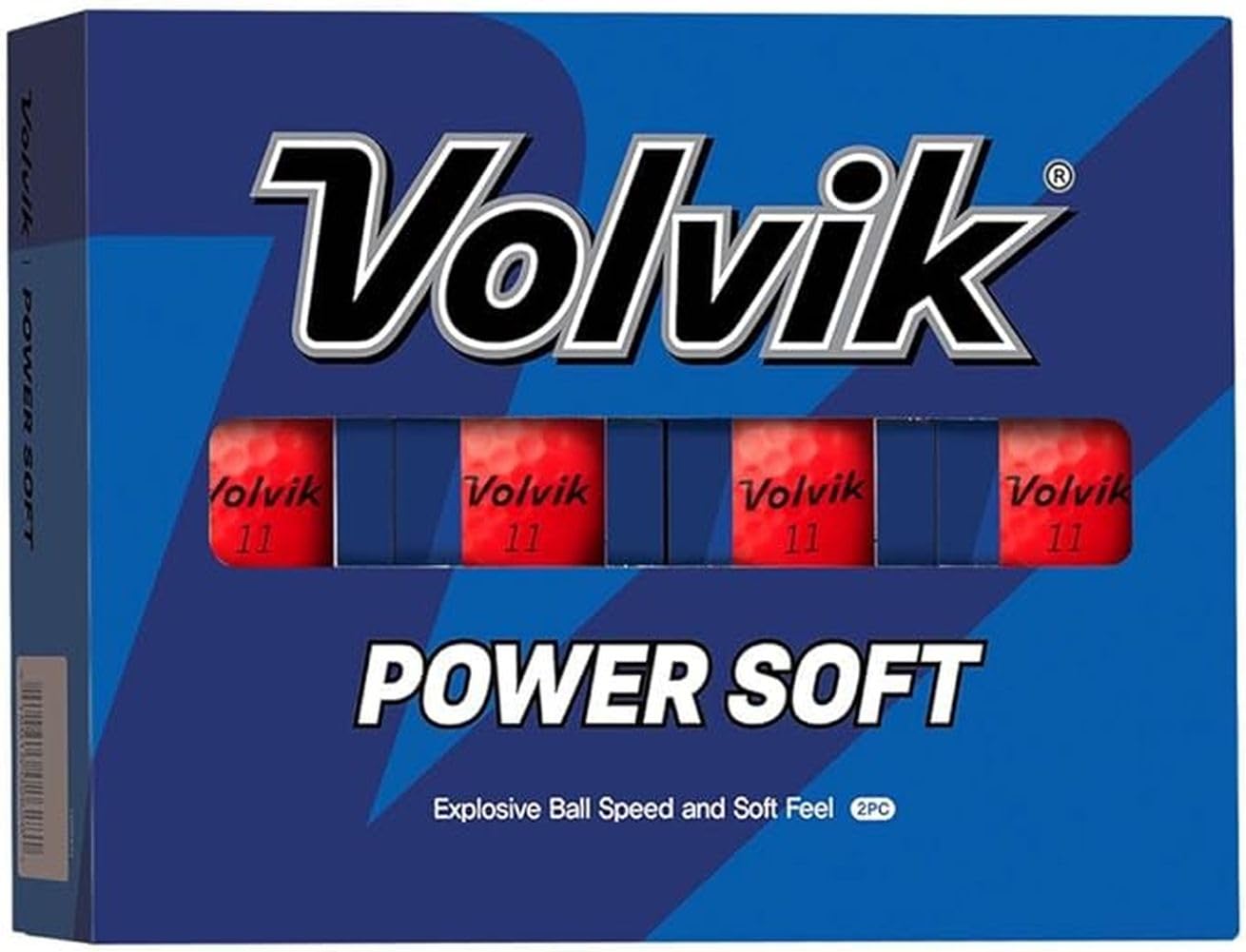 

Volvik 2024 POWER SOFT 1 dozen (12 balls) 2024 model Direct import from USA US model Golf Golf ball Red