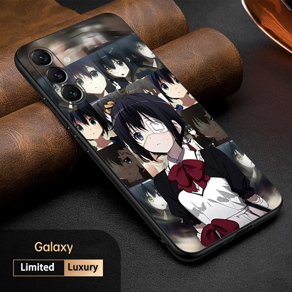 Lovely Chunibyo X rikka takanashi Phone Case For Samsung Galaxy S25 S24 S23 S22 S21 S20 Plus Ultra Note20 Soft Black